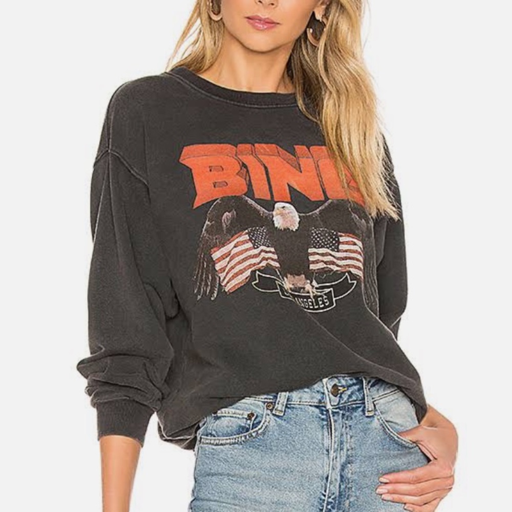 Anine Bing Vintage Bing Sweatshirt Size Large